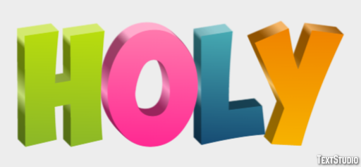 Holy テキスト効果