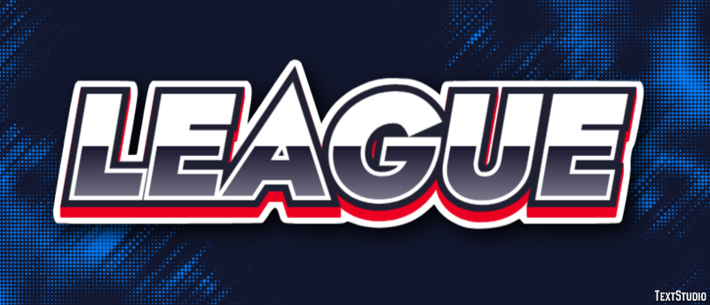 League Эффект текста