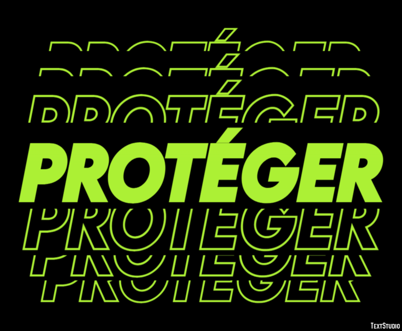 Protéger Text Effect