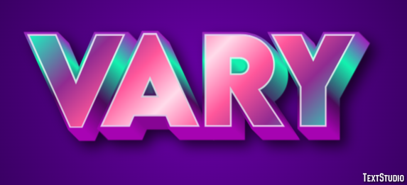 Vary Text Effect