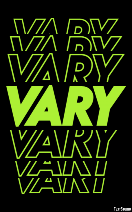 Vary Effetto testo