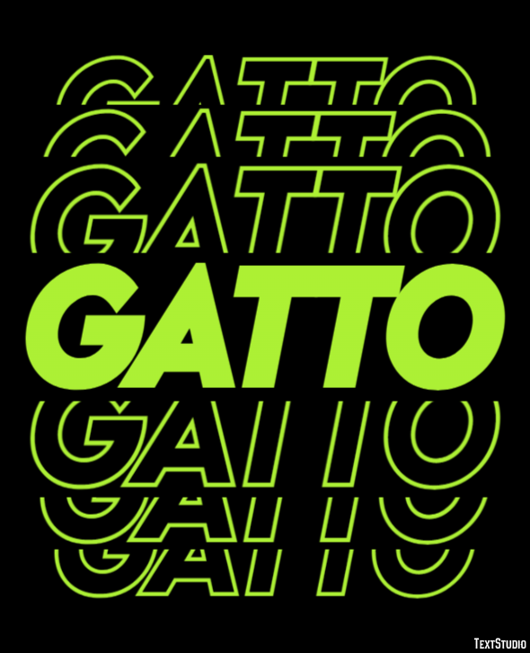 Gatto Efekt tekstowy