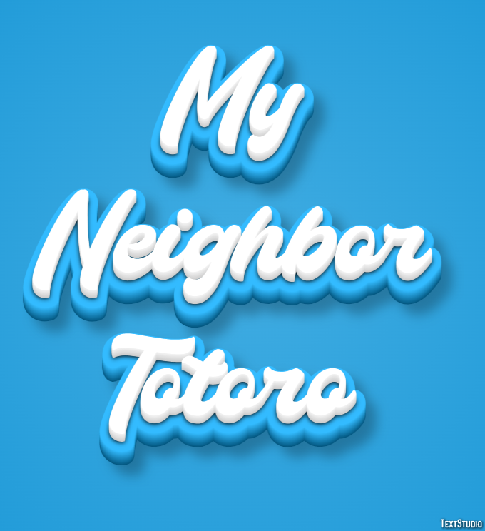 My Neighbor Totoro Efecto de Texto