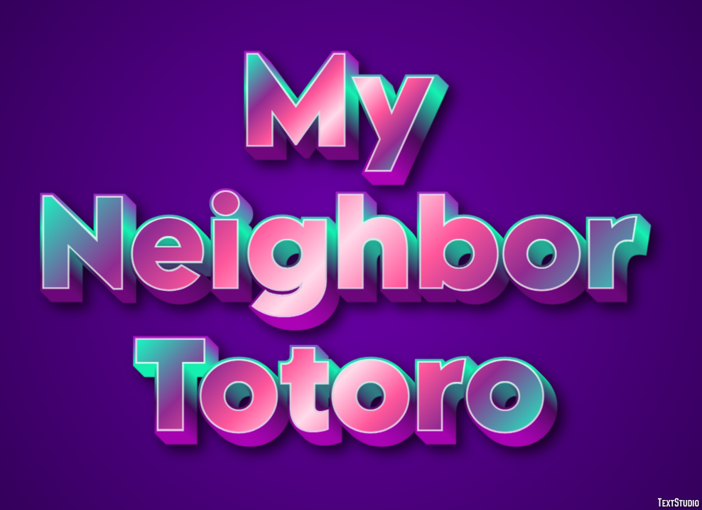 My Neighbor Totoro Efecto de Texto