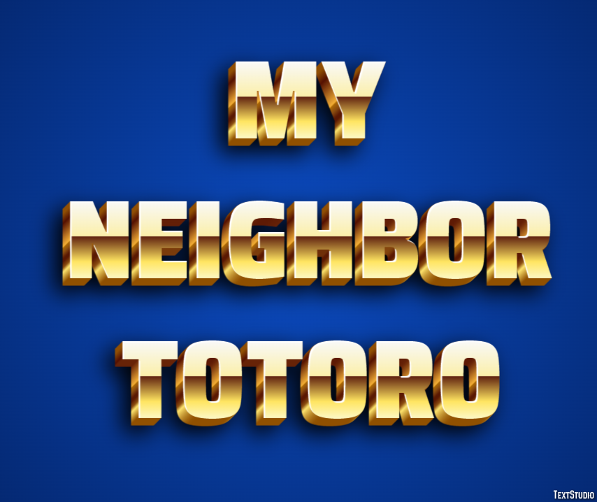 My Neighbor Totoro Text Effect