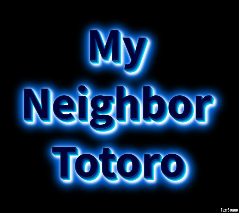 My Neighbor Totoro Text Effect