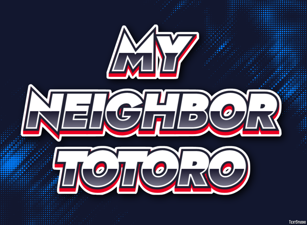 My Neighbor Totoro Text Effect