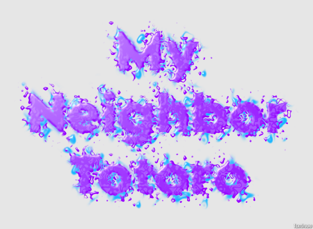 My Neighbor Totoro Text Effect