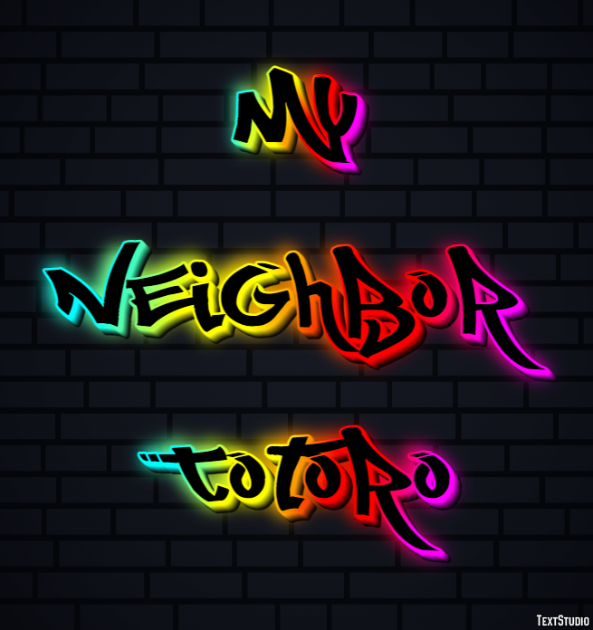My Neighbor Totoro Efecto de Texto