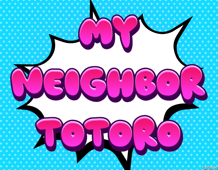 My Neighbor Totoro Text Effect
