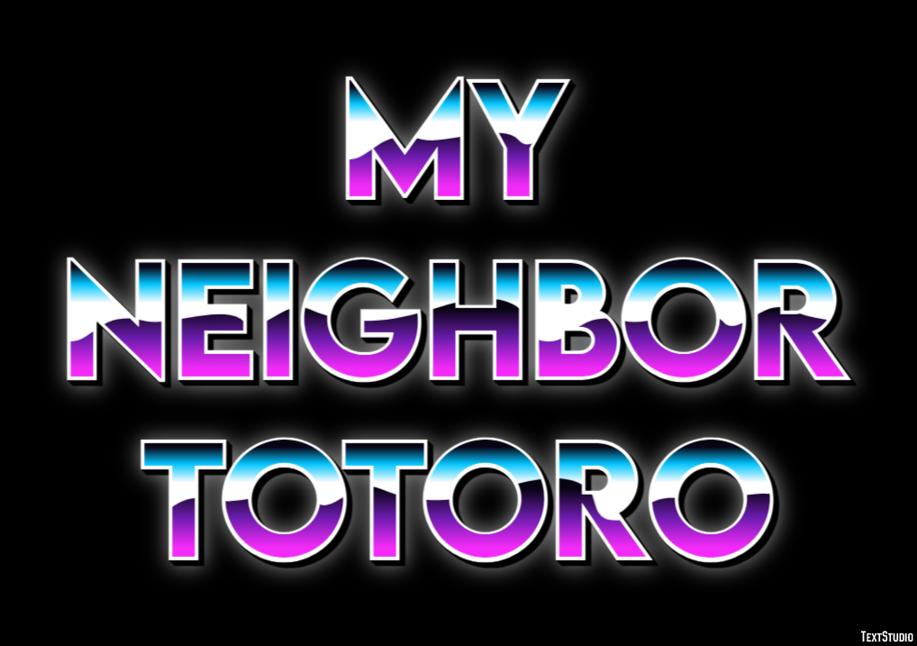 My Neighbor Totoro Text Effect