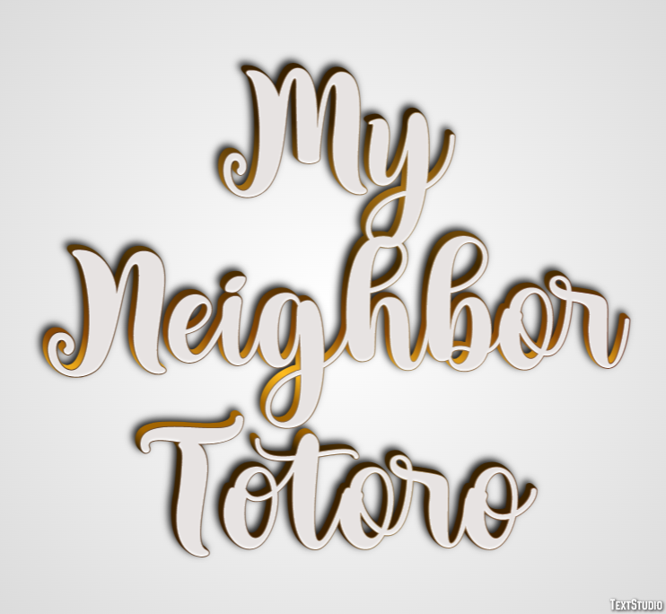 My Neighbor Totoro Efecto de Texto