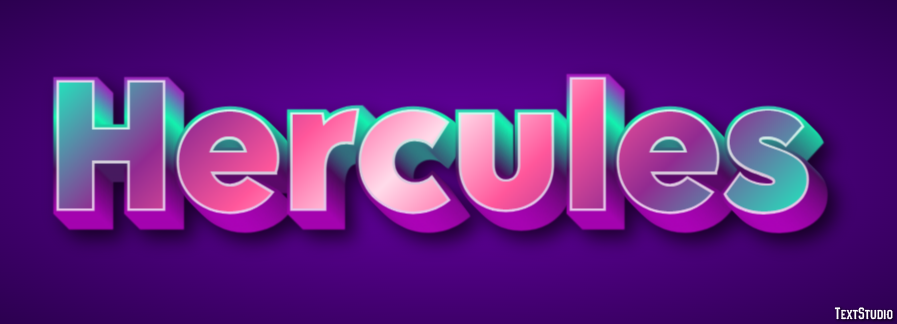 Hercules Efeito de texto