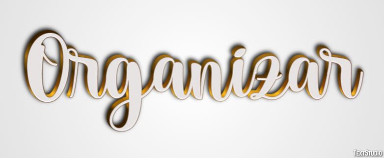 Organizar Efeito de texto