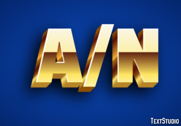 A/n Текстовый эффект