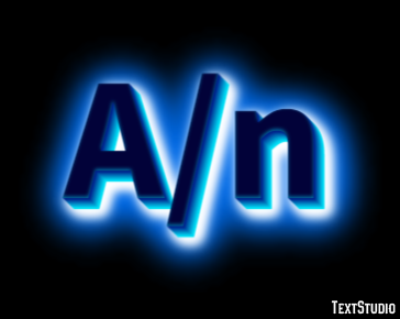 A/n Текстовый эффект