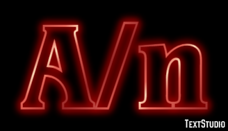 A/n Текстовый эффект