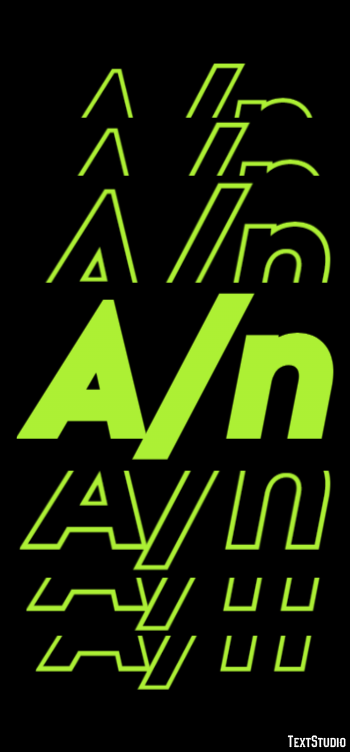 A/n Текстовый эффект