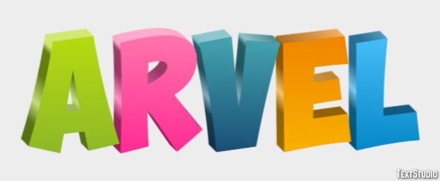Arvel Texteffekt
