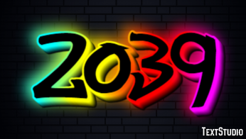 2039 Text effect