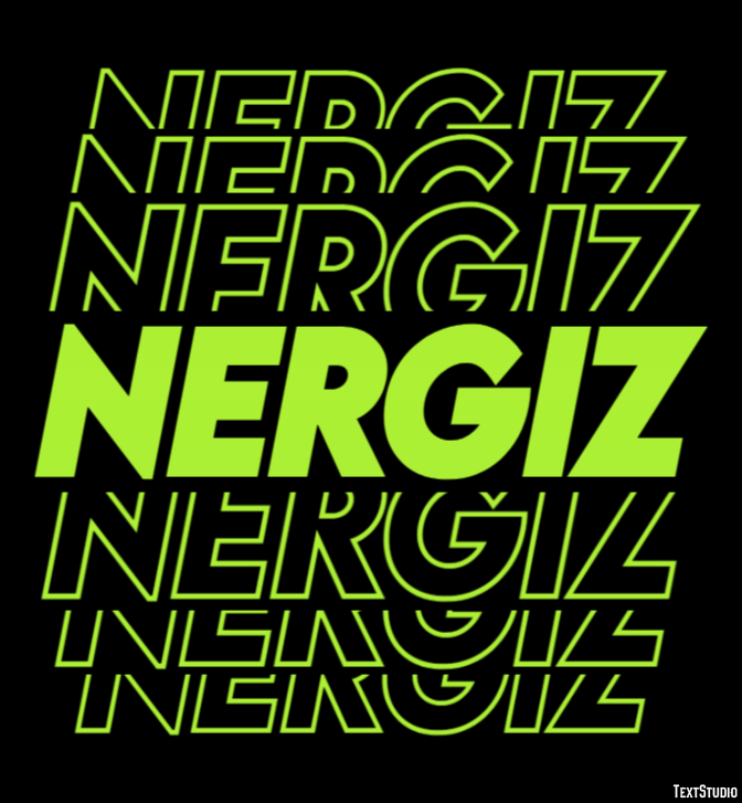 Nergiz Efecto de Texto
