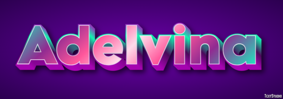 Adelvina Efecto de Texto