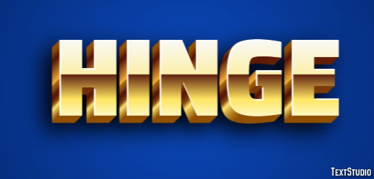 Hinge Texteffekt