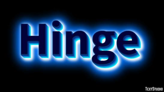 Hinge Texteffekt
