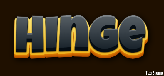 Hinge Texteffekt