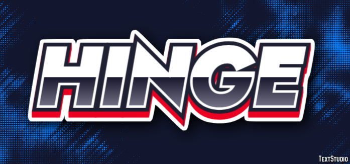 Hinge Texteffekt