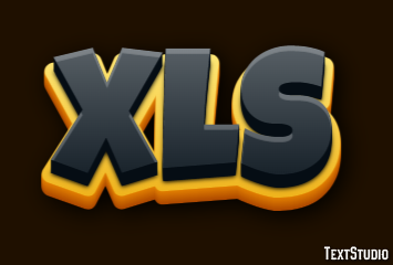 XLS Efekt tekstowy