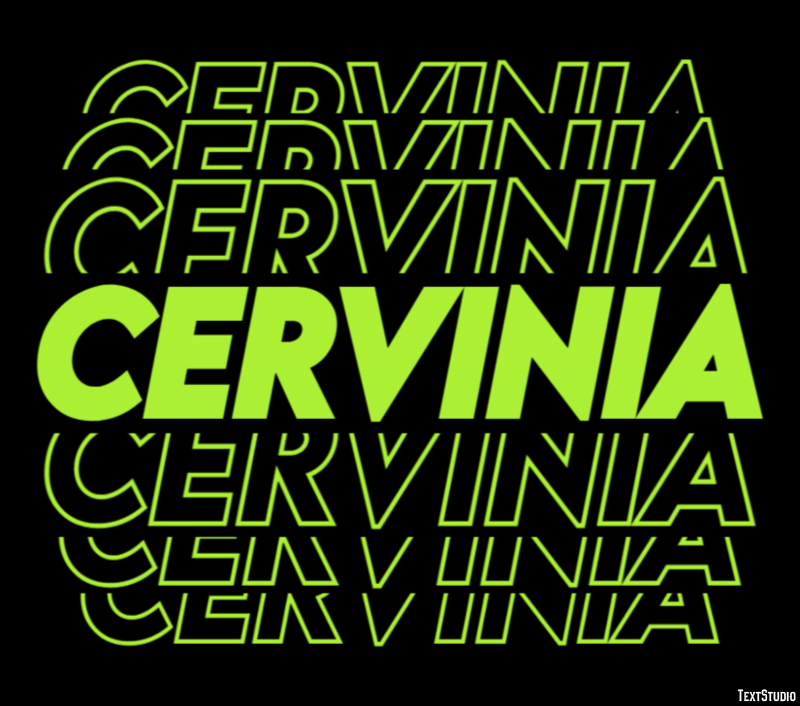 Cervinia Efekt tekstowy