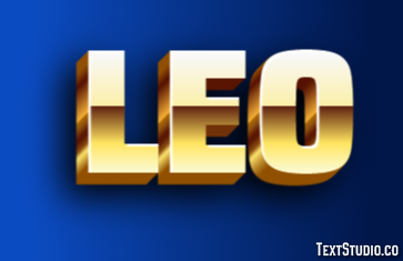 Leo Эффект текста