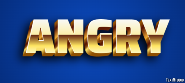 Angry Efecto de Texto