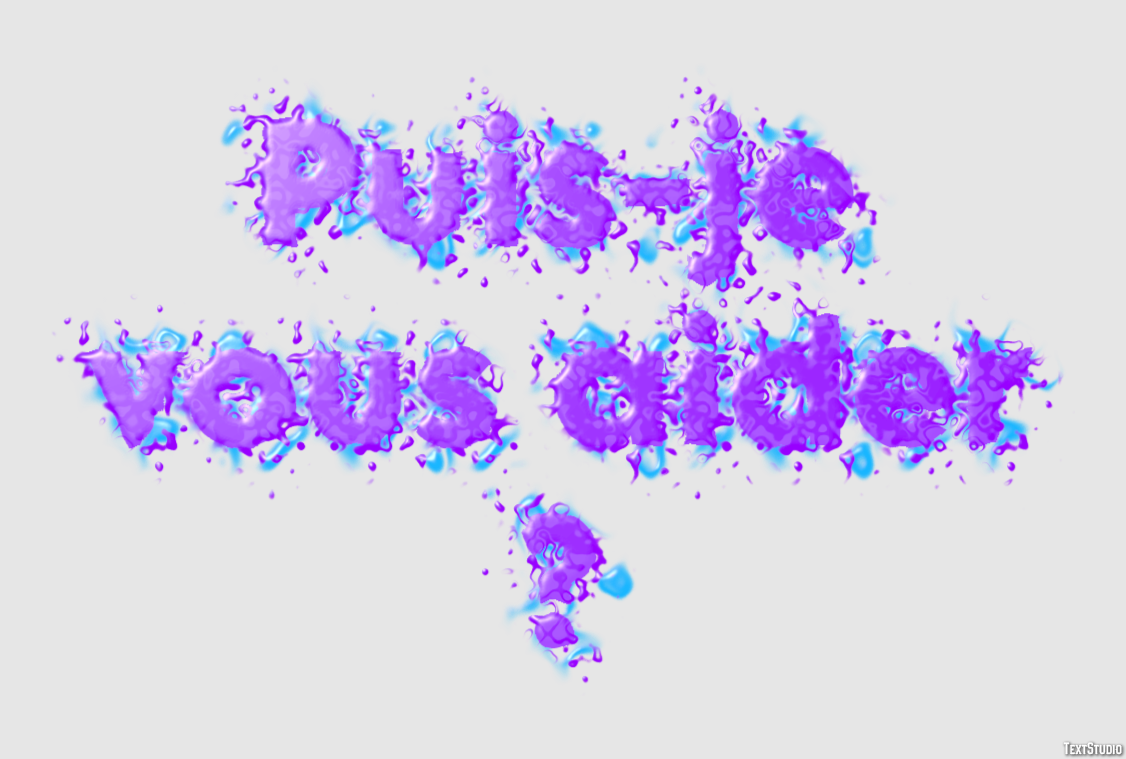 Puis-je vous aider ? Effet de texte