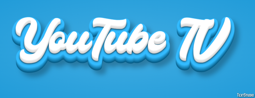 YouTube TV Efeito de texto