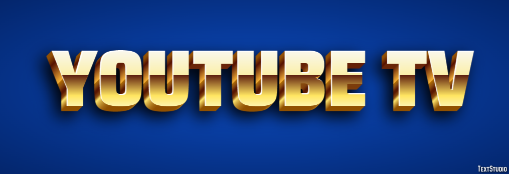 YouTube TV Efeito de texto