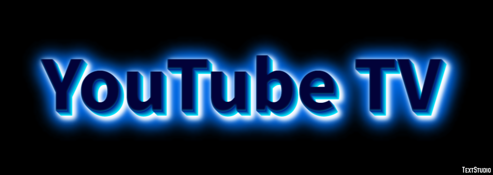 YouTube TV Efecto de texto
