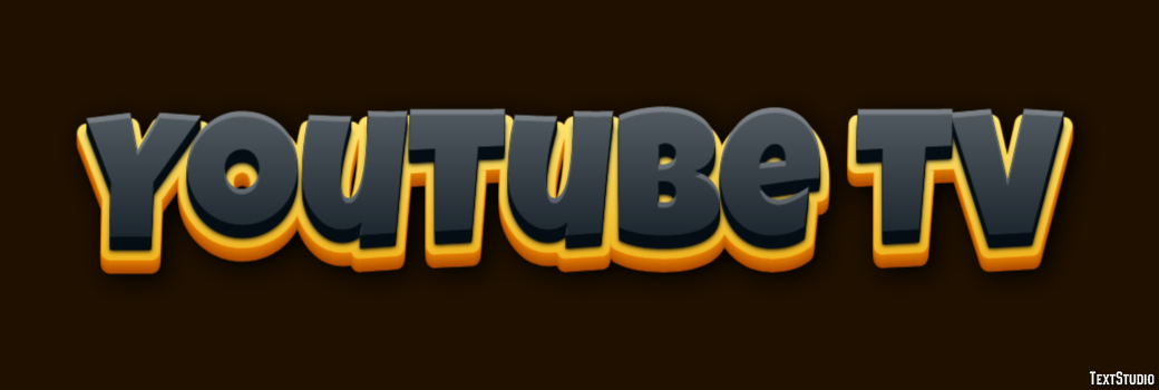 YouTube TV Efecto de texto