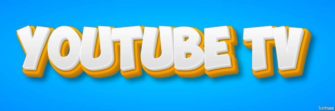 YouTube TV Efecto de texto