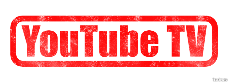 YouTube TV Efecto de texto
