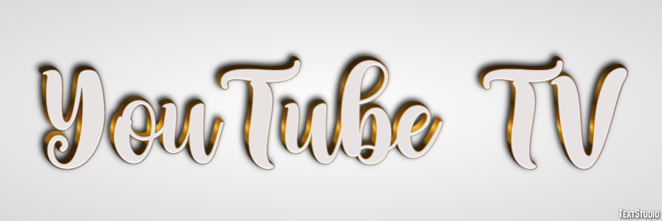YouTube TV Efecto de texto