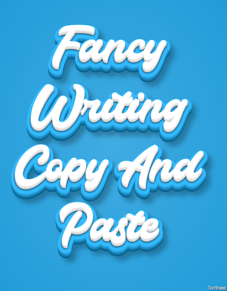Fancy Writing Copy And Paste Tekst Effect