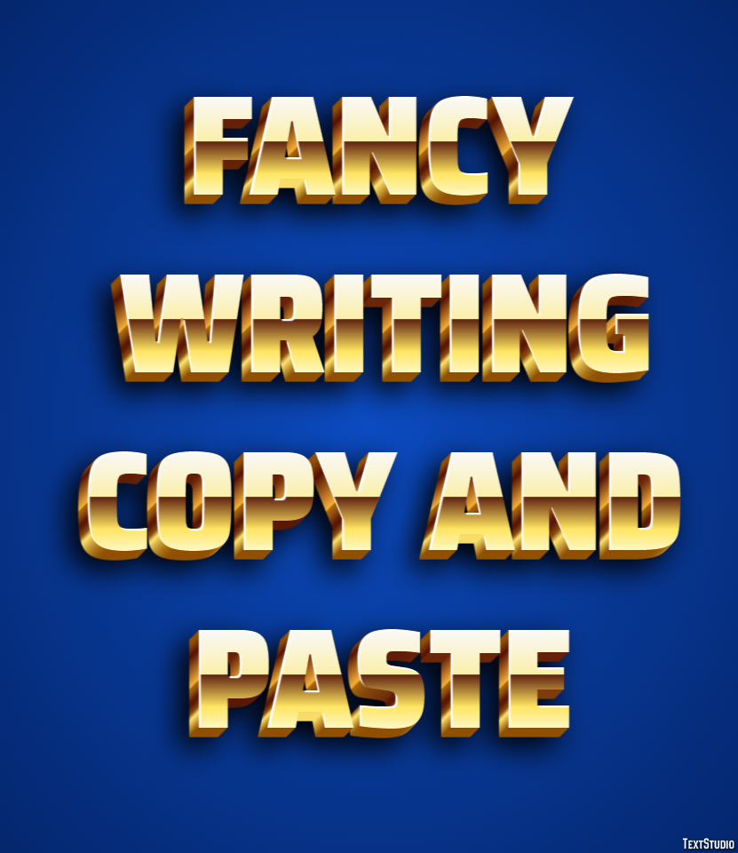 Fancy Writing Copy And Paste Texteffekt