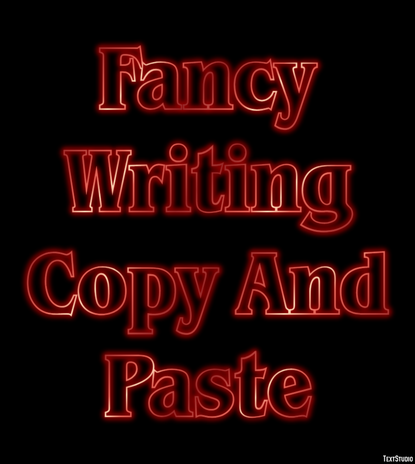 Fancy Writing Copy And Paste Tekst Effect