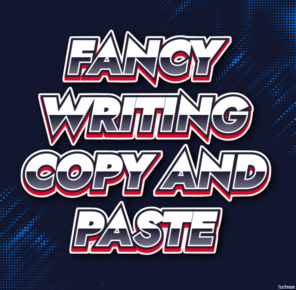 Fancy Writing Copy And Paste Texteffekt