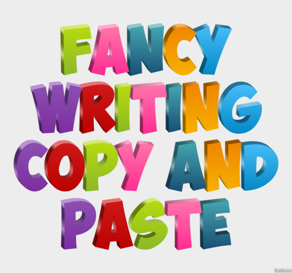 Fancy Writing Copy And Paste Tekst Effect