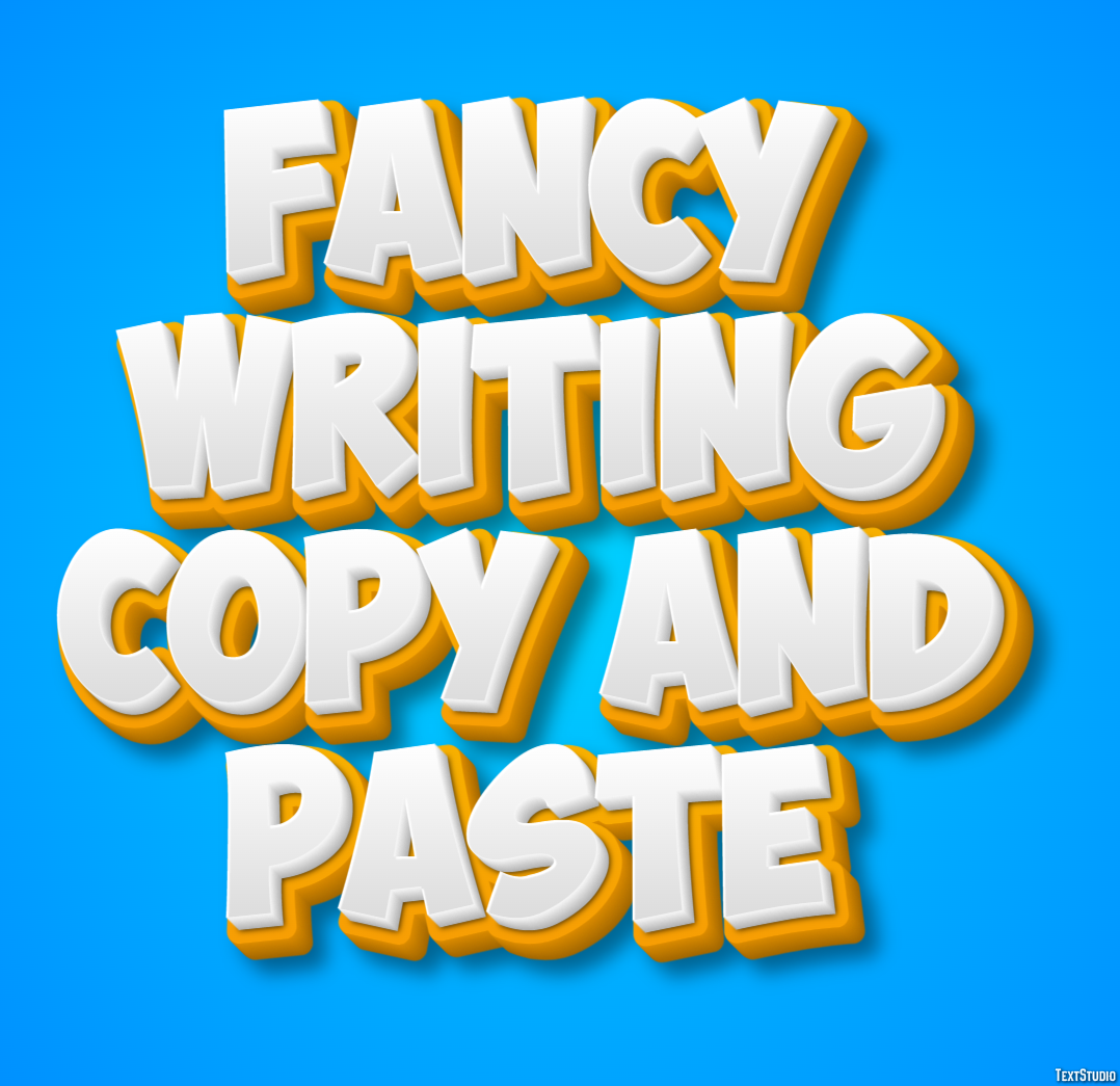 Fancy Writing Copy And Paste Tekst Effect