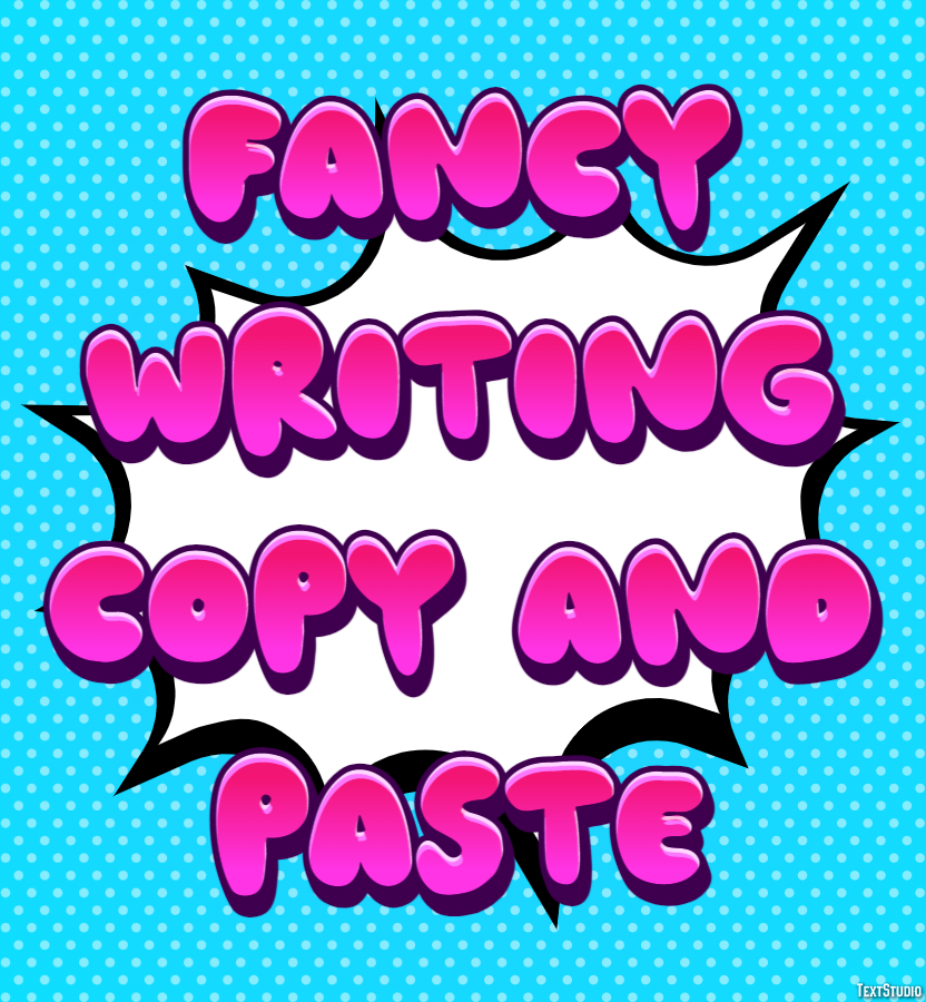 Fancy Writing Copy And Paste Texteffekt
