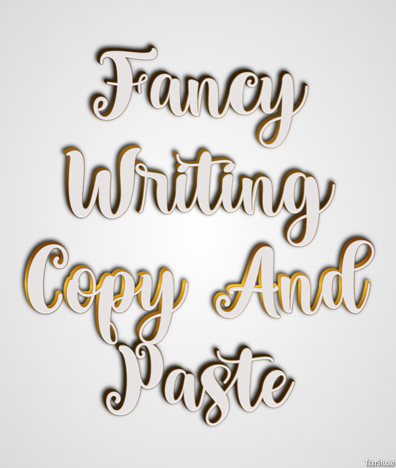 Fancy Writing Copy And Paste Texteffekt